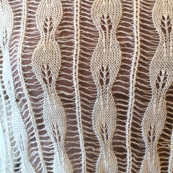 John Fashion Ivory Open Knit Sweater. P/A1022/1 - Picture 5 of 8